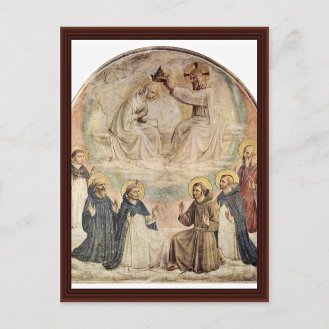 Carte Postale Coronation De La Vierge Par Fra Angelico (Devant)