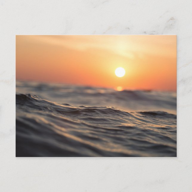 Carte Postale Corps d'eau pendant l'heure d'or (Devant)