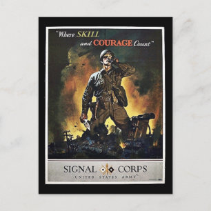Carte Postale Corps des signaux