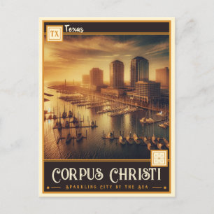 Carte Postale Corpus Christi, Texas VINTAGE