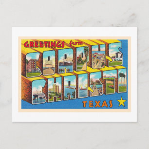 Carte postale Corpus Christi Texas Vintage