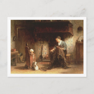 Carte Postale Correction des filets (huile sur panneau)