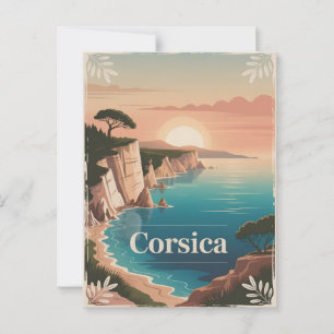 Carte Postale Corse Vintage