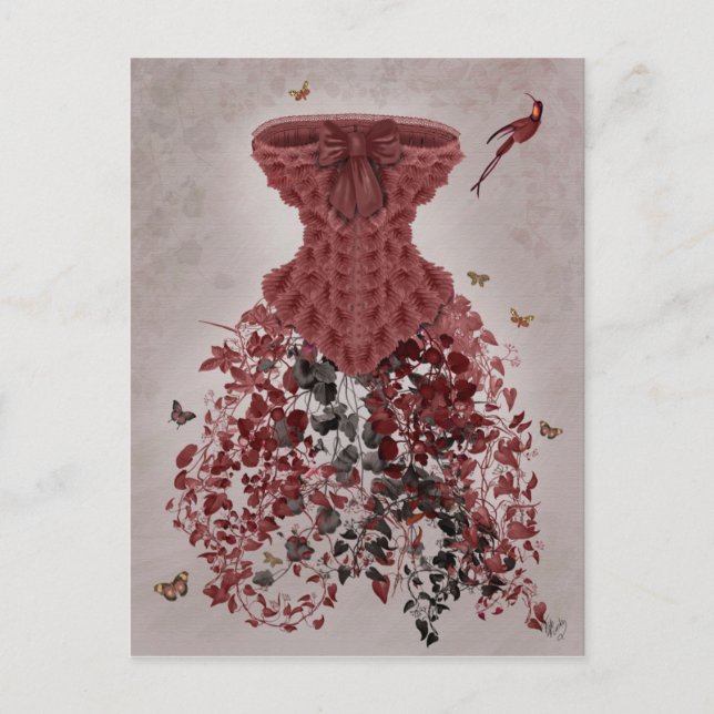 Carte Postale Corset de région boisée (Devant)