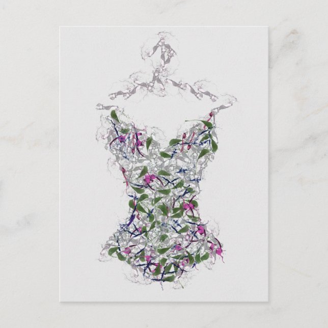Carte Postale Corset sur cintre (Devant)