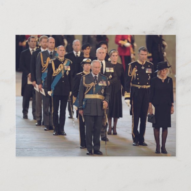 Carte Postale Cortège funéraire du roi Charles III (Devant)
