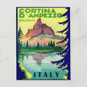 Carte Postale Cortina D' Ampezzo, Alpes dolomitiques, Italie, vi