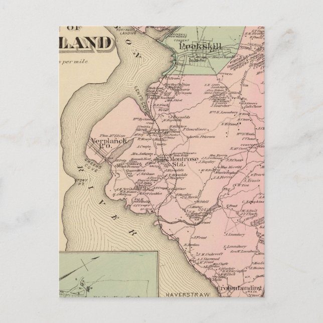 Carte Postale Cortland, Croton Landing, New York (Devant)