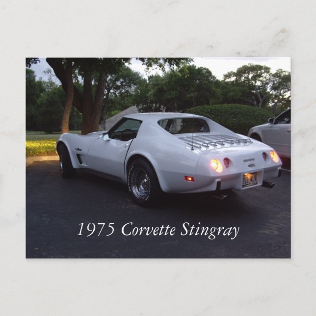 Carte postale Corvette 1975 (Devant)
