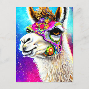 Carte postale Cosmic Alpaca