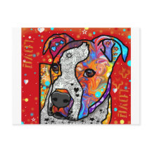 Cosmic Pit Bull - Bright Colorful - Idée cadeau