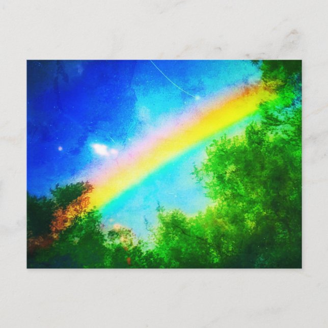 Carte postale COSMIC RAINBOW Verde (Devant)