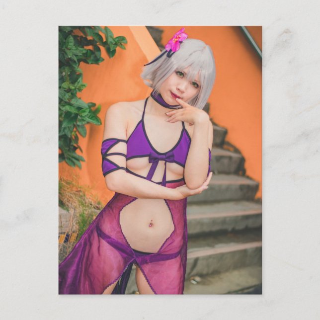 Carte Postale Cosplay Anime Plutôt Asiatique Beauté Photo  (Devant)