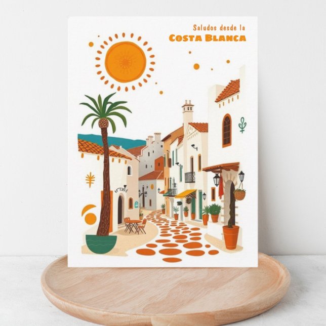 Carte Postale Costa blanca Espagne vacances méditerranéenne Cart (Créateur téléchargé)