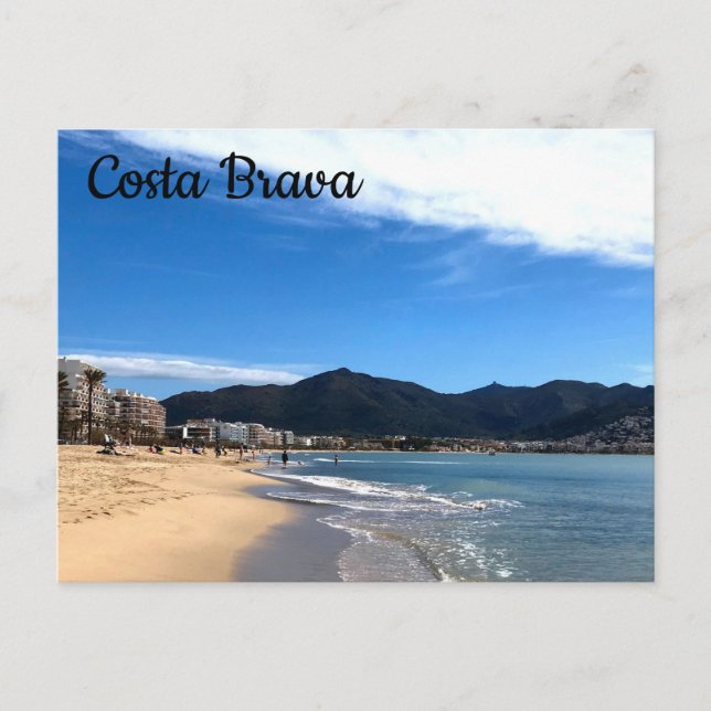 Carte Postale Costa Brava, Espagne - Beach Photographie (Devant)