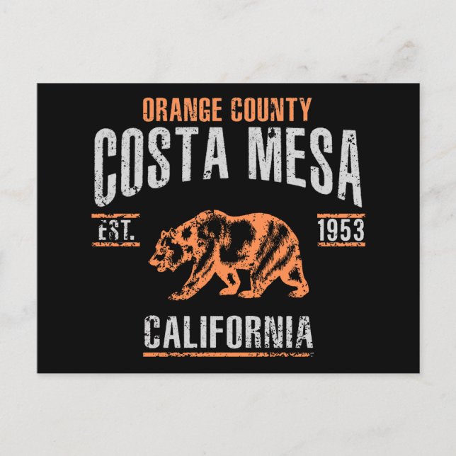 Carte Postale Costa Mesa (Devant)