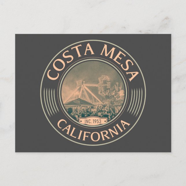 CARTE POSTALE COSTA MESA ORANGE CALIFORNIE - VILLE DE COSTA MESA (Devant)
