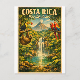 Carte Postale COSTA RICA – La vie pure vous attend