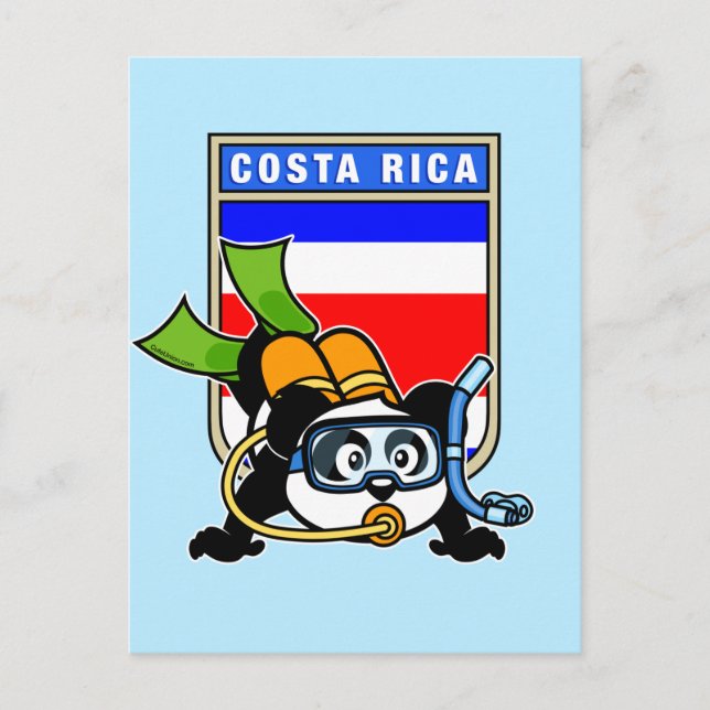Carte Postale Costa Rica Plongée sous-marine Panda (Devant)
