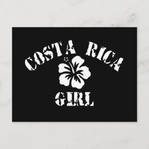 Carte Postale Costa Rica Rose Girl