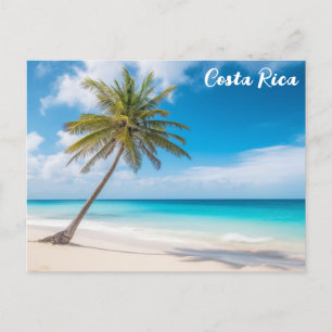 Carte Postale Costa Rica Tropical Beach Palm Tree Voyage