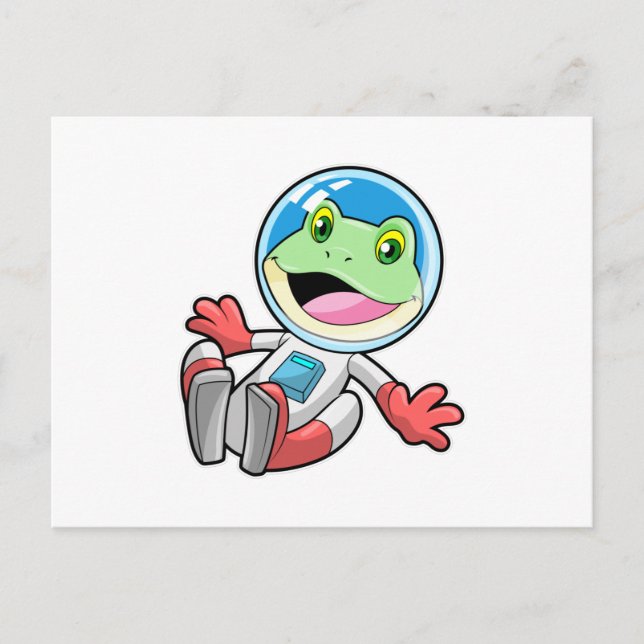 Carte Postale Costume d'astronaute grenouille espace (Devant)
