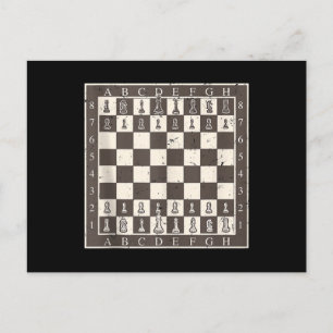 Carte Postale Costume de tableau d'échecs cool pour Halloween dr