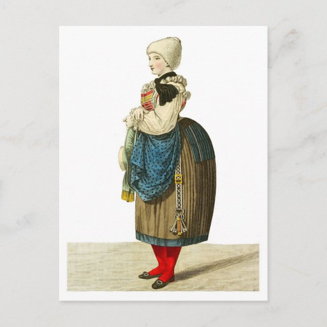 Carte Postale Costume italien traditionnel de Stérzing (Devant)