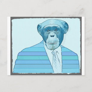 Carte Postale Costume singe