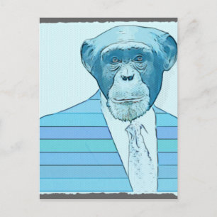 Carte Postale Costume singe