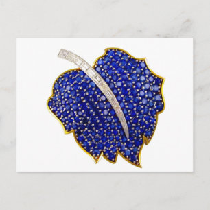 Carte Postale Costume vintage Bijoux Rhinestones Diamants