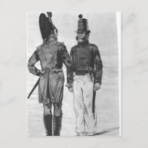 Carte Postale Costumes des Marines de 1804 à 1814