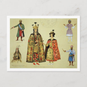 Carte Postale Costumes des XVIIe et XVIIIe siècles, plaque 56