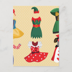 Carte Postale costumes d'halloween