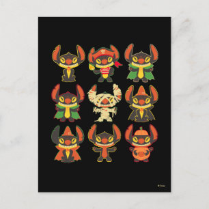 Carte Postale Costumes d'Halloween de Stitch