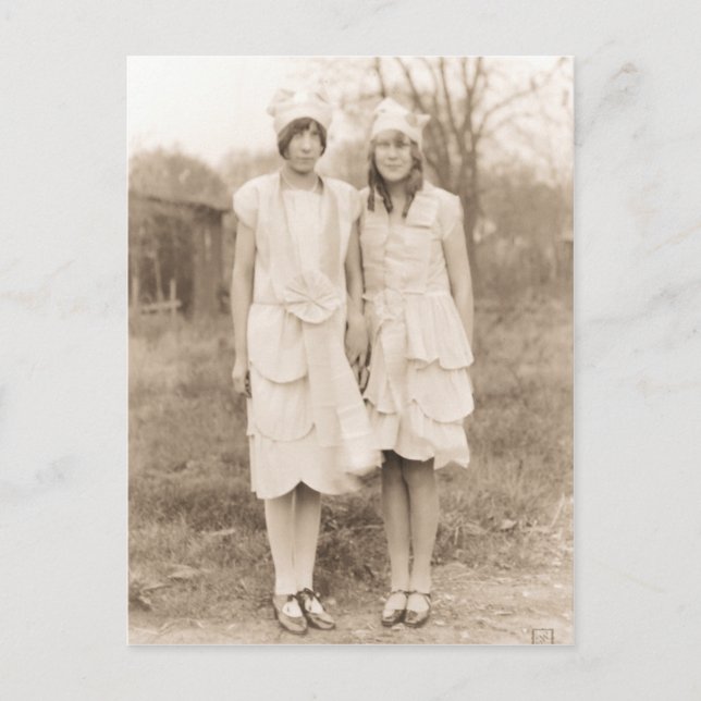 Carte Postale Costumes d'Halloween vintages (Devant)