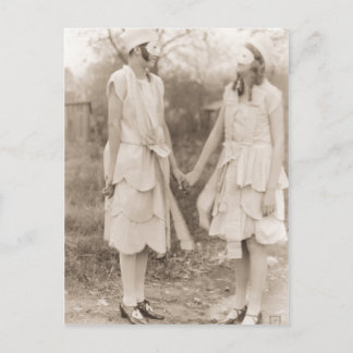 Carte Postale Costumes d'Halloween vintages