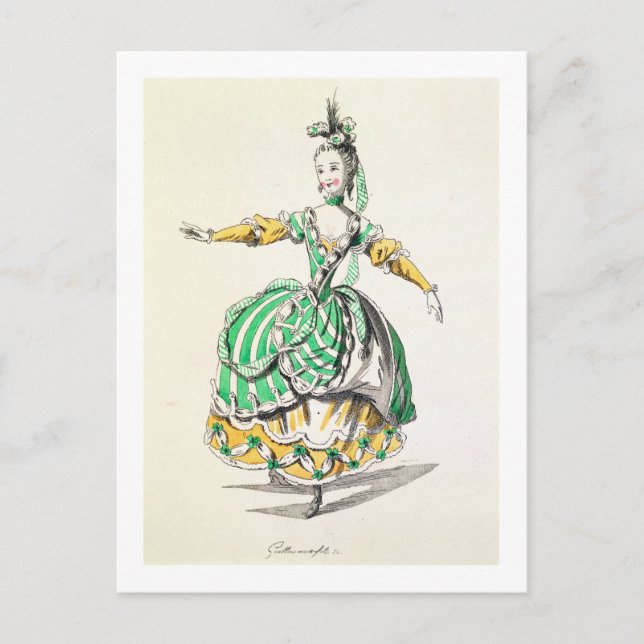 Carte Postale Costumez la conception pour Phrygienne, dans (Devant)