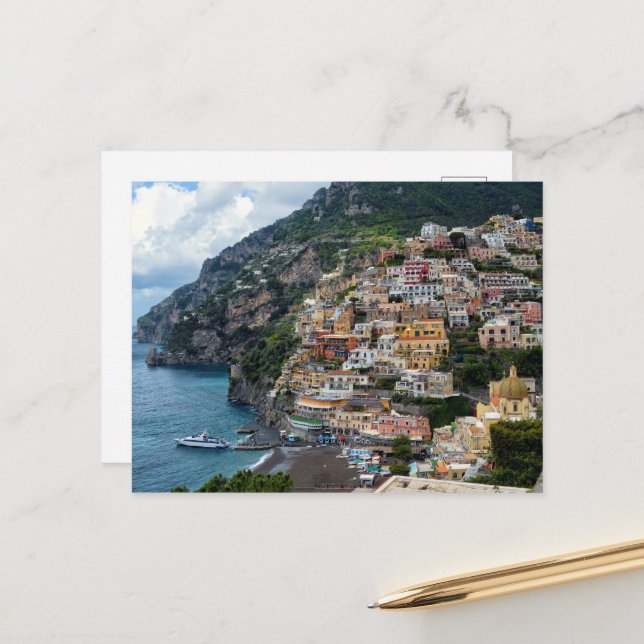 Carte Postale Côte Amalfi (Devant/Arrière en situation)