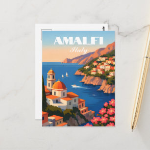 Carte Postale Côte amalfitaine Italie