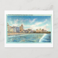 Côte de Long Beach, Californie, Vintage voyage