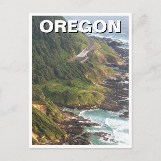 Carte Postale Côte de l'Oregon Travel (Devant)