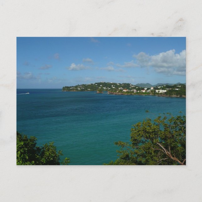 Carte Postale Côte de Sainte-Lucie - Caraïbes Photo de vacances (Devant)