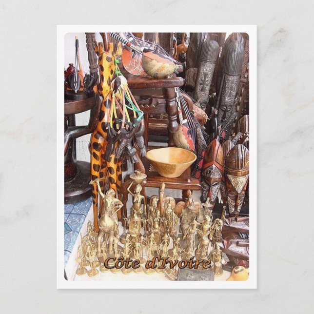 Carte Postale Côte d'Ivoire - Souvenir en magasin - (Devant)