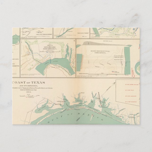 Carte Postale Côte du Texas (Devant)