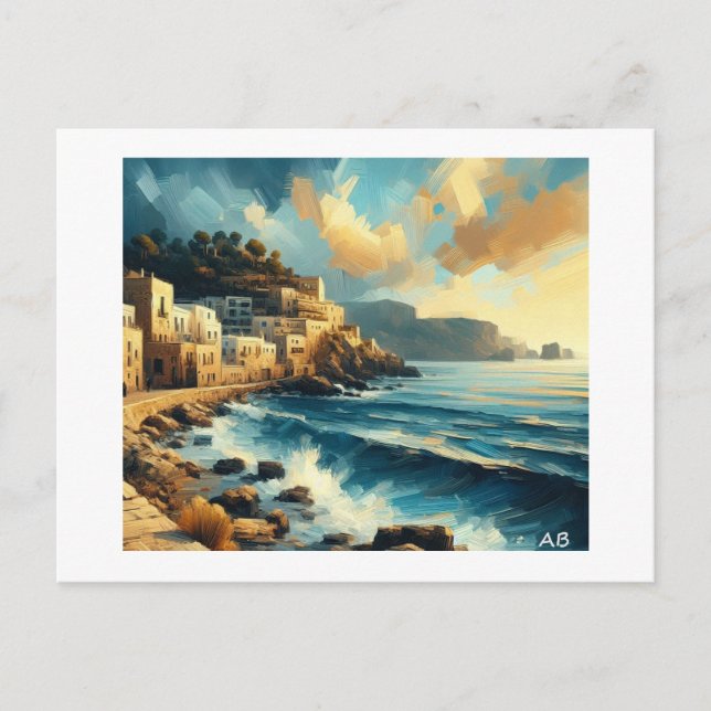 Carte Postale Côte espagnole d'Ibiza, (Devant)