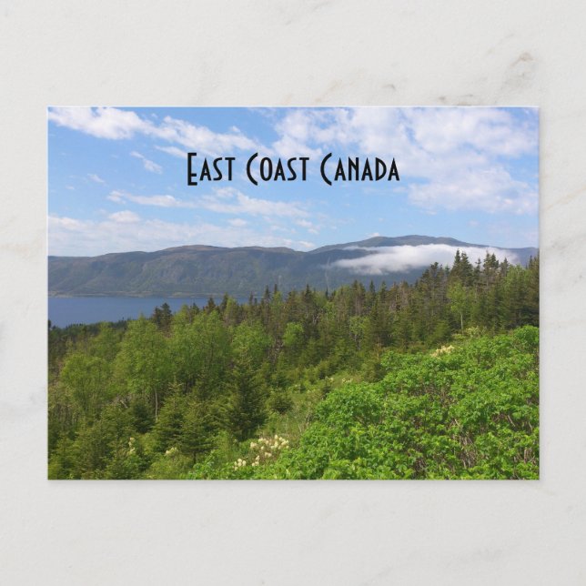 Carte Postale Côte Est du Canada (Devant)