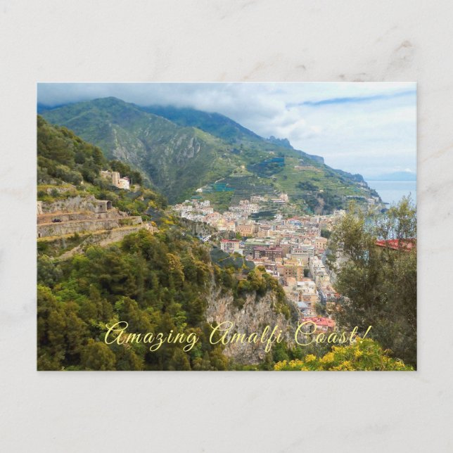 CARTE POSTALE CÔTE EXTRAORDINAIRE AMALFI/ITALIE PITTORESQUE (Devant)