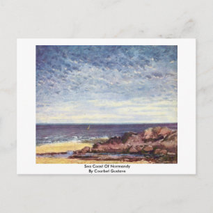 Carte Postale Côte Maritime De Normandie Par Courbet Gustave