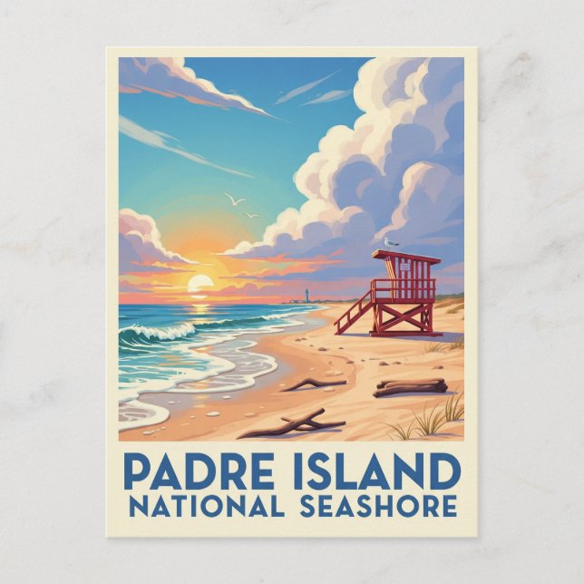 Carte Postale Côte nationale de l'île de Padre (Devant)